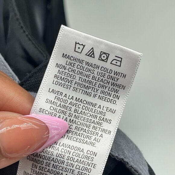 IZOD Boys Dressy Black Gray Suit Vest Sleeveless Button Front Formal Size 6 - Picture 4 of 5